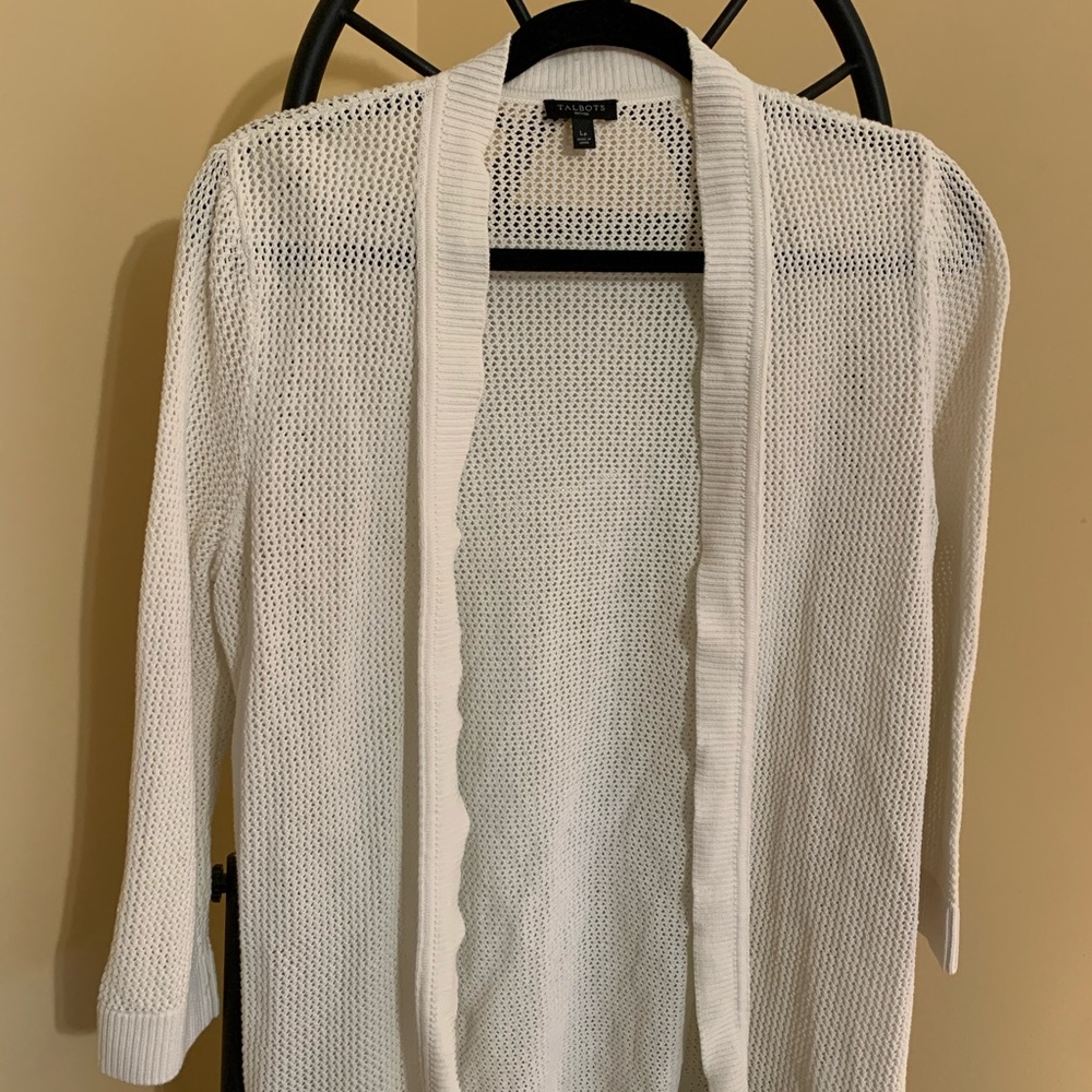 White Cardigan Sweater